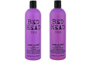 Bed Head by TIGI Dumb Blonde Shampoo e Balsamo per Capelli Colorati e Biondi Naturali, 2x750 ml