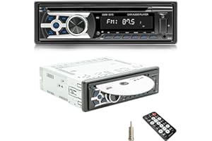 iFreGo Autoradio con CD Bluetooth, vivavoce, Bluetooth 1 DIN, autoradio USB/TF/MP3 Player/AUX in, radio FM/AM, RDS, RCA, funzione di ricerca auto, 60 W x 4, funzione di ricarica rapida