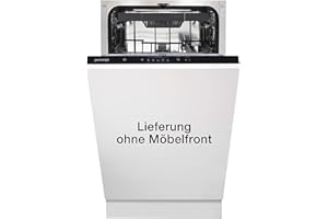 ‎GORENJE Gorenje GV 520 E10 Vollintegrierbarer Geschirrspüler / Einbau /45cm /11 Maßgedecke /3 Körbe /5 Programme /höhenverstellbarer Oberkorb /vollständiger Überlaufschutz / Eco Programm / Schwarz