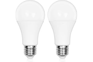 Klarlight LED z czujnikiem zmierzchu 12W E27 1000 lm, automatyczny zapłon do wewnątrz, na zewnątrz, na podwórze, werandę, garaż, do ogrodu (ciepła biel 2700 K, zestaw 2 szt.)