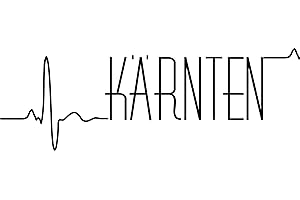 BLATTWERK-DESIGN Autoaufkleber: Herzschlag Kaernten, Hochleistungsfolie, Österreich, Region // KFZ-Aufkleber – Wetterfest