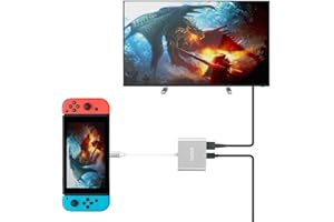 TUTUO Adaptateur USB Type C vers 1080P HDMI pour Nintendo Switch, USB C PD Port d'alimentation, USB-A 3.0 Hub, Switch Dock HDMI Convertisseur pour Macbook Pro 2018 2017, Galaxy S10 Note 10 Plus