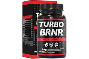 ‎BRNR BRNR TURBO BRNR Sofort Stoffwechsel Formel mit Cholin, Grüntee Extrakt, Glucomannan, Garcinia Cambogia, Guarana, 120 Kapseln