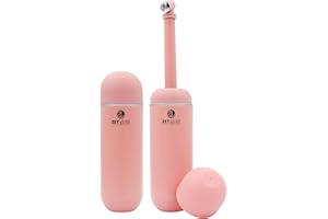 ZEY LUXE Portable Bidet for Travel – 380ml (12.8oz) Peri Bottle for Postpartum Care – Handheld Personal Hygiene Sprayer for Women & Men – Leak-Proof, Perineal & Hemorrhoid Cleansing, Pink