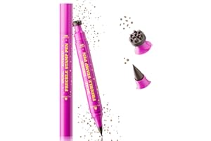 Noerrors Freckle Stamp & Freckle Pen, 2 in 1 Faux Freckles Stamp with Soft Dots Pen for Natural Lifelike Look, Magic Fake Freckles Marker Stain Waterproof Long Lasting Sun-Kissed Makeup #Light Brown