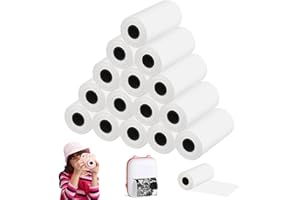 YGKYMVW Papier termiczny, 15 sztuk rolek, do kamer dziecięcych 57 mm x 30 mm, do aparatu fotograficznego dla dzieci, do natychmiastowych aparatów fotograficznych