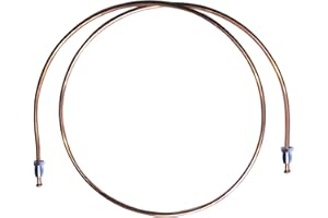 AERZETIX: Tubo per freno in rame Ø4.76mm con raccordi M10x1/M10x1 (90cm)