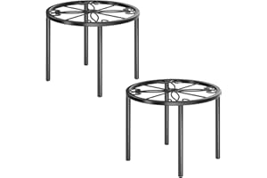 Josmimic Pflanzenständer 2er-Set 20cm/7.8'' Metall-Blumenständer Pflanzenregal Blumengestell Blumentopfständer für Wohnzimmer, Schlafzimmer, Balkon und Garten