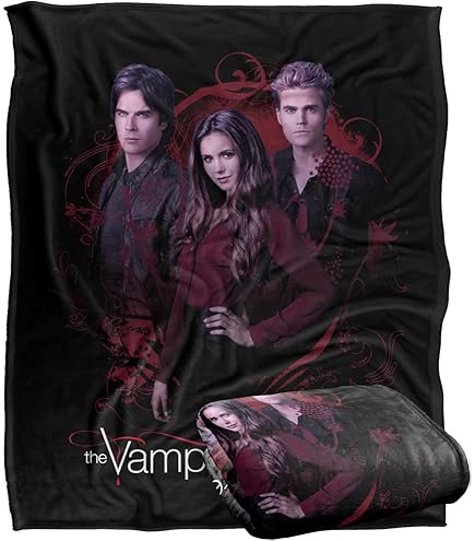 Officiële Merchandise Dekentje Vampire Diaries Stefan Deken – Superzachte Plaid Van 152 X 127 Cm Met Wesley Afbeelding Vampire Diaries Stefan Plaid