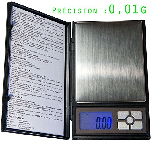 Präzisionswaage XL - sehr genau: 0,01 g - max 500g