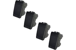 VOLTIX Set di 4 Deviatori Elettrici Compatibili con Bticino Living Light e Living International, Deviatore Ideali per Frutti Elettrici (4 Pezzi Deviatore)