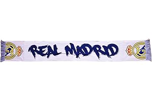 REAL MADRID Szalik Realu Madryt nr 32 z oficjalną licencją - biały - 140 cm x 20 cm