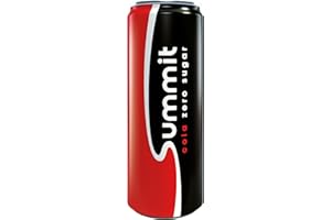 Summit Cola Zero 24x25cl (inkl. 6€ Pfand) - Erfrischende Zero-Cola mit vollem Geschmack, ohne Zucker und inklusive Pfand, 24 