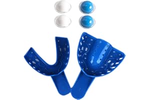 Bamyli 6 Pcs Dental Impression Mold Kit with Silicone Putty and Impression Trays,Dental Impression Material Teeth Mold Kit,for Firmer Quick Setting Mould