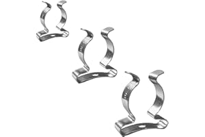 HOME SMART 10 x Wide Base Tool Spring Terry Clips Heavy Duty Tool Storage Hangers, 9mm