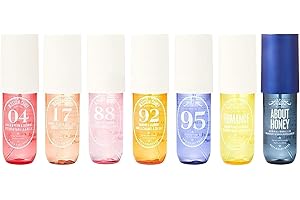 JONURMAFY Brazilian Profumo, Brazilian Body Spray, Moisturising Moisturises the Skin, Body Spray, withFresh-Fruity and Floral Fragrance Profumo Spray 90 ml (confezione da 7)