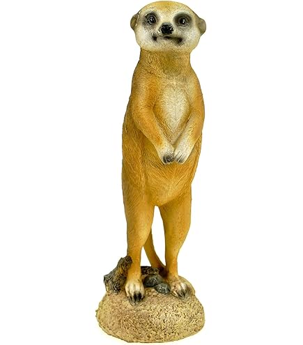 Kremers Schatzkiste Klein stokstaartje staand figuur tuinfiguur