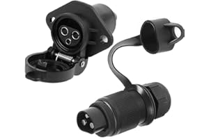 AGRISHOP 12 V 3 Pin Trailer Plug Socket Male Female Wiring Connector Adapter For Rv Caravan Tractor Truck Van Towbar Towing