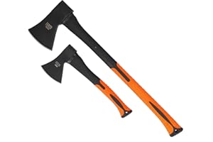 HRB Axt-Set 2 teilig: Beil 600g Plus 1250g Spaltaxt, ideal für die Holzspaltung