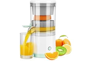 SMART-J Spremiagrumi Elettrico Portatile SMART·J Juicy – Batteria Ricaricabile 2800 mAh, Potenza 45W, Contenitore 600 ml, USB-C, Funzione Autospegnimento, Design Moderno, Perfetto per Casa, Ufficio e Viaggi
