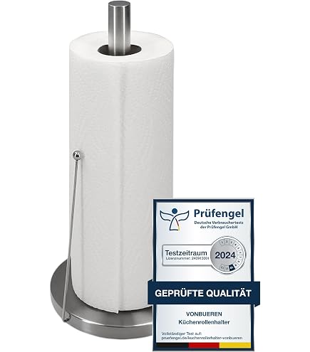 Dérouleur Vertical Pour Papier Essuie-tout Inox - Support De Cuisine Mural, Design Professionnel Lacor (réf. 50301)