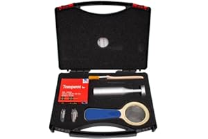 Toplionace Crosshatch Adhäsionstest Cross-cut Adhäsionstest Kits mit 1mm / 2mm / 3.0Mm Messern, Lupe, Griff, Pinsel und 3.0M Klebeband