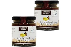 Cumbrian Delights Cumberland Rum Butter Twin Pack, Includes Mixed Spices & Dark Rum, Handcrafted in the Lake District, No Flavourings, Additives & Preservatives, Nut & Gluten Free, Vegetarian 2 x 195g
