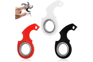 VBKITW 3pcs Porte-clés Rotatif Fidget, Porte-clés Spinner Fidget Toys, Portable Finger Spinner Porte-clés Spinning Focus Toy pour Anxiétés
