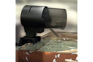 AMZTEMU Mangiatoia Automatica Acquario, Alimentatore automatico per acquario, 200ml, Utilizzo di 2 batterie AA, per Pesci Tartarughe