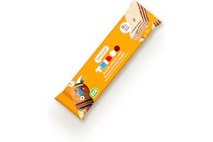 Smileat - Barquillo TRIBOO Relleno de Crema de Cacao - Snack con ingredientes ecológicos - Sin Azúcar Añadido - Merienda Crujiente con alto contenido de fibra