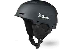 JetBlaze Ski Helmet Mens Women Unisex Ski Helmet Snow Sports Helmet With Vents ABS Shell EPS Core For Skiing Snowboard Snow Helmet For Adults Youth