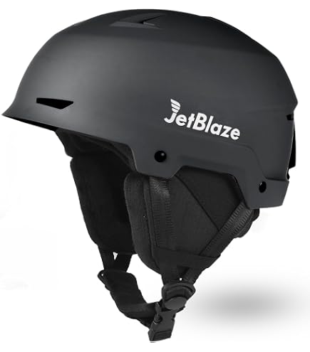 Casque De Ski Noir Trespass Kids Burlin – Taille Ajustable S (48-52 Cm) – Coque ABS Légère – Oreillettes Amovibles – Clip Pour Masque