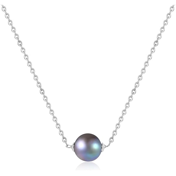 PERLA CIONDOLO ARGENTO RODIATO ORO PENDENTE BAROCCA 51 CARATI