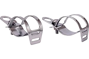 ICTRONIX 2X 30mm-43mm Forcella Supporto Moto Motocicletta Indicatore e Proiettori Riposizionamento Supporti Universale Cromato