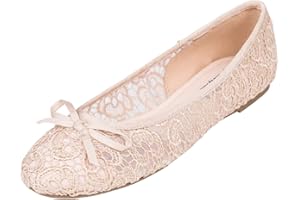 Feversole Women's Fashion Bow Round Toe Ballet Flat,Ballerine à Bout Rond à Mode nœud Papillon Femme