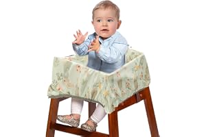 Harupink 2-i-1 kundvagnsskydd för baby och barnstolskydd, universellt shoppingvagnsöverdrag av polyester med bärväska, mjukt ventilerande barnstolskydd, lätt att rengöra (kanin)