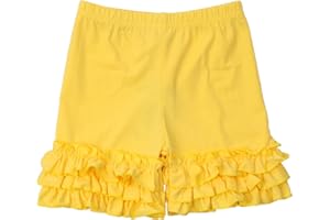 HOOLCHEAN Toddler to Little Girls Cotton Ruffle Shorts Soft Icing Bloomers for Summer