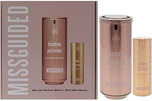 Babe Power by Missguided dla kobiet - 2 szt. Zestaw prezentów 2,7 uncji EDP Spray, 0,34 oz EDP Spray