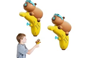YANXINKE 2 Pièces Jouet Capybara Pistolet à Eau, Capybara Water Fight Toy, Pistolet à Eau pour Enfants, Pistolets À Eau, Cartoon Animal Sprinkler Water Play Toys, Toys en extérieur pour Les