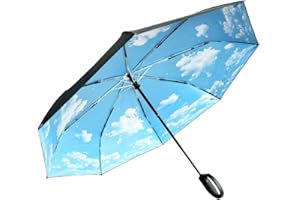 AKINOYAMA Regenschirm groß Sturmfest –Automatisches Öffnen/Schließen Golf Umbrella Karabinergriff für Herren und Damen