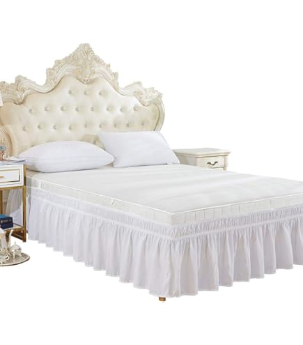 Gonna Per Letto Con Nappe E Pompon - In Microfibra, Caduta 40.6 Cm, Per Letti Queen/King - Foto 7