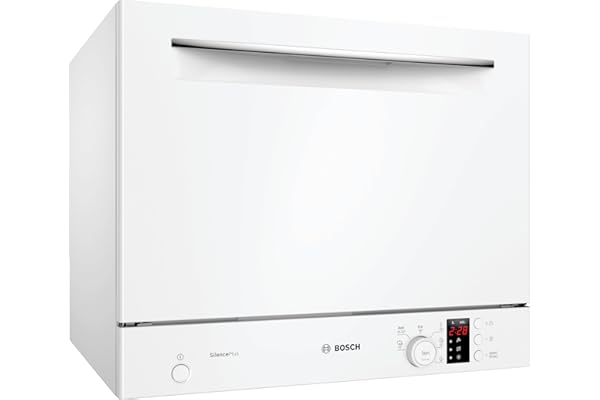 Bosch SKS62E32EU - Série 4 - Mini lave-vaisselle pose-libre - 55 cm - 6 couverts - 6 programmes - Moteur EcoSilence Drive - Blanc