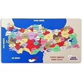 Akıllı Karınca Ahşap T&uuml;rkiye Haritası Puzzlle Eğitici Ahşap Oyuncak