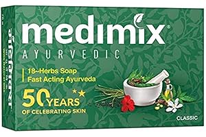 Medimix Ayurvedic 18 Herb With Natural Oils Everyday Skin Protection - 75g (Pack of 2)