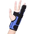 Pinky Finger Splint, Adjustable 4th or 5th Finger Splint, Metacarpal Finger Splint Hand Brace for Boxer’s Fracture, Broken Fingers, Arthritis, Tendonitis, Pain Relief, Fits Left or Right Hand, S/M