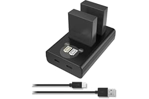 BLS-5/BLS-50 Batería HOSAN para Olympus de 2000mAh de 2 Batería Recargable Cpmpatible con Olympus BLS5/BLS50,OM-D E-M10 Mark III,OM-D E-M10 Mark II,OM-D E-M10,E-410,E-420,E-620,E-P1, E-P2,E-P3,E-PL1