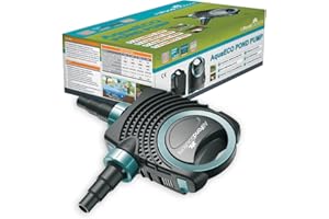 AllPondSolutions 6000 L/H Pond Pump | Energy Efficient Eco Water Fish Pump Submersible - Garden Waterfall Filter Pump 6-8mm Solids Handling - AquaECO-6000