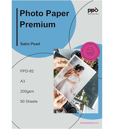 Papier Photo Double Face Mat A3+ PPD 210g 50 Feuilles - Jet D'Encre Qualité Professionnelle