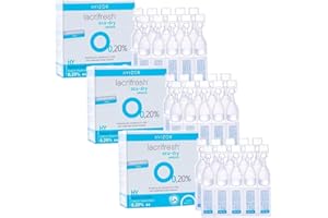 GENÉRICO Avizor Lacrifresh Ocu-Dry 0.20% | Gotas Oculares | Pack 3x20 Ampollas 0,4 ml (3 cajas=60 monodosis) - Alivio de Sequedad, Irritación y Fatiga Visual | Compatible con Lentillas | Sin Conservantes