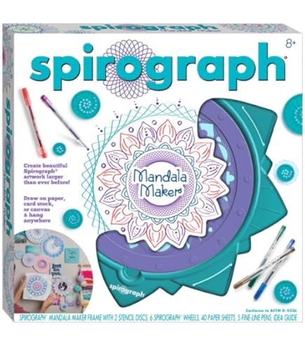 Silverlit SPIROGRAPH Cyclex – craft work – create infinite spirals with the rotating wheels! - 1 shape, 6 coloured felt-tip pens, 1 manual and 20 drawing sheets. - From 5 years
